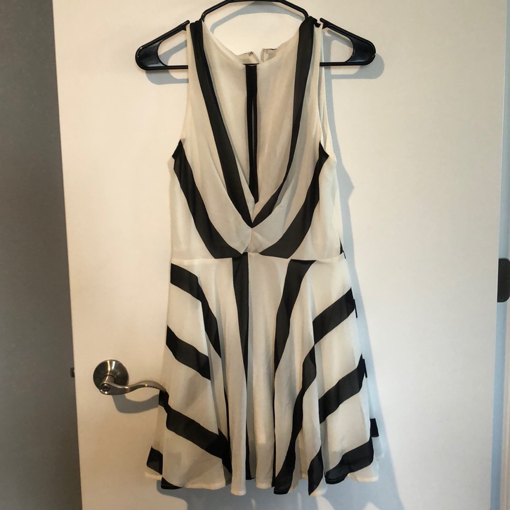 Black/White striped dress